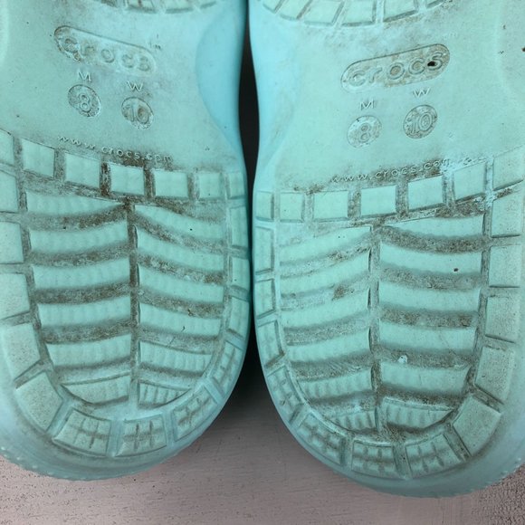 Crocs Unisex Size 8M 10W Classic Blue Open Toe Slip On Lightweight Slides 206121 - Picture 10 of 13